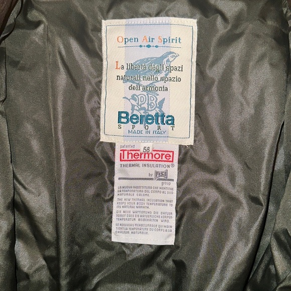 Mens Beretta Thermore Quilted Jacket Size 56 - Picture 2 of 5